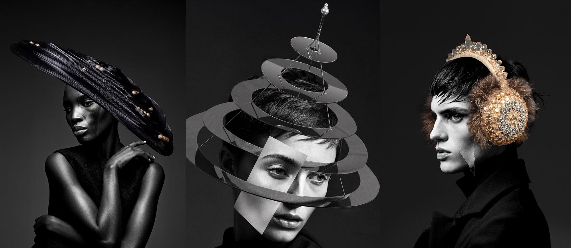 Stephen Jones Autumn Winter 2025 SENSEational model millinery hats