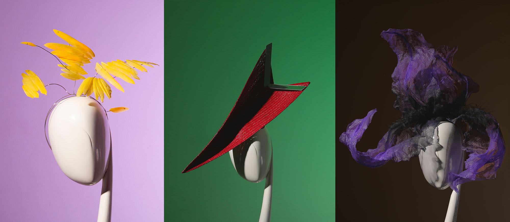 Stephen Jones Millinery Spring Summer 2026 A Rainbow in Curved Air Model Millinery