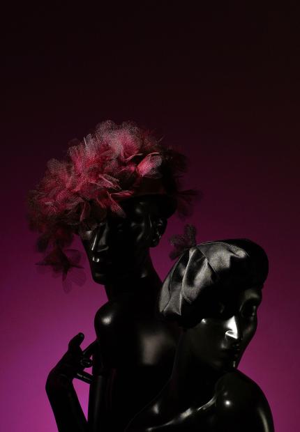 Stephen Jones Millinery pink beret